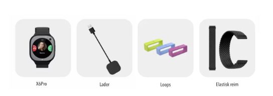 X6Pro smartklokke esken! Hva følger med?