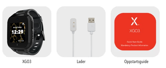 Hva er i XGO3 smartklokke esken?